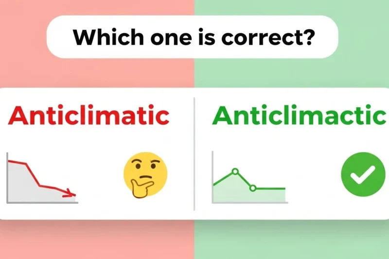 Anticlimactic or Anticlimatic : Which One Is Correct and Why?
