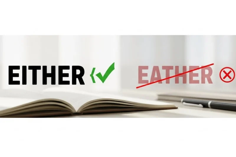Either or Eather : Meaning, Difference and Which One Is Correct?