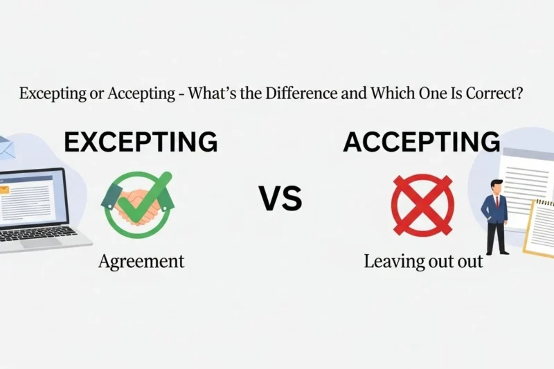 Excepting or Accepting:Meaning,Difference,Which one is correct