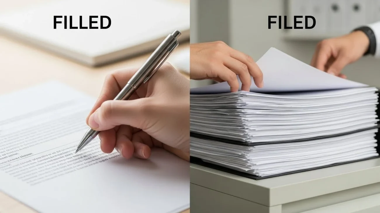filled or filed