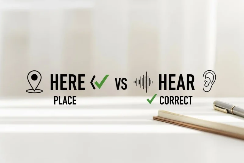 Here or Hear:Difference and Which One Should You Use?