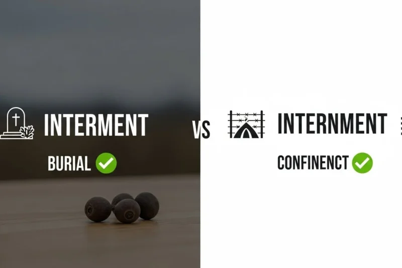 Interment or Internment :Difference and Which One Is Correct?