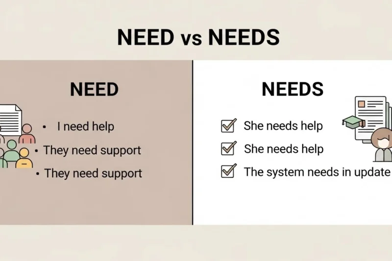 Need or Needs: What’s the Difference and Which One Is Correct?