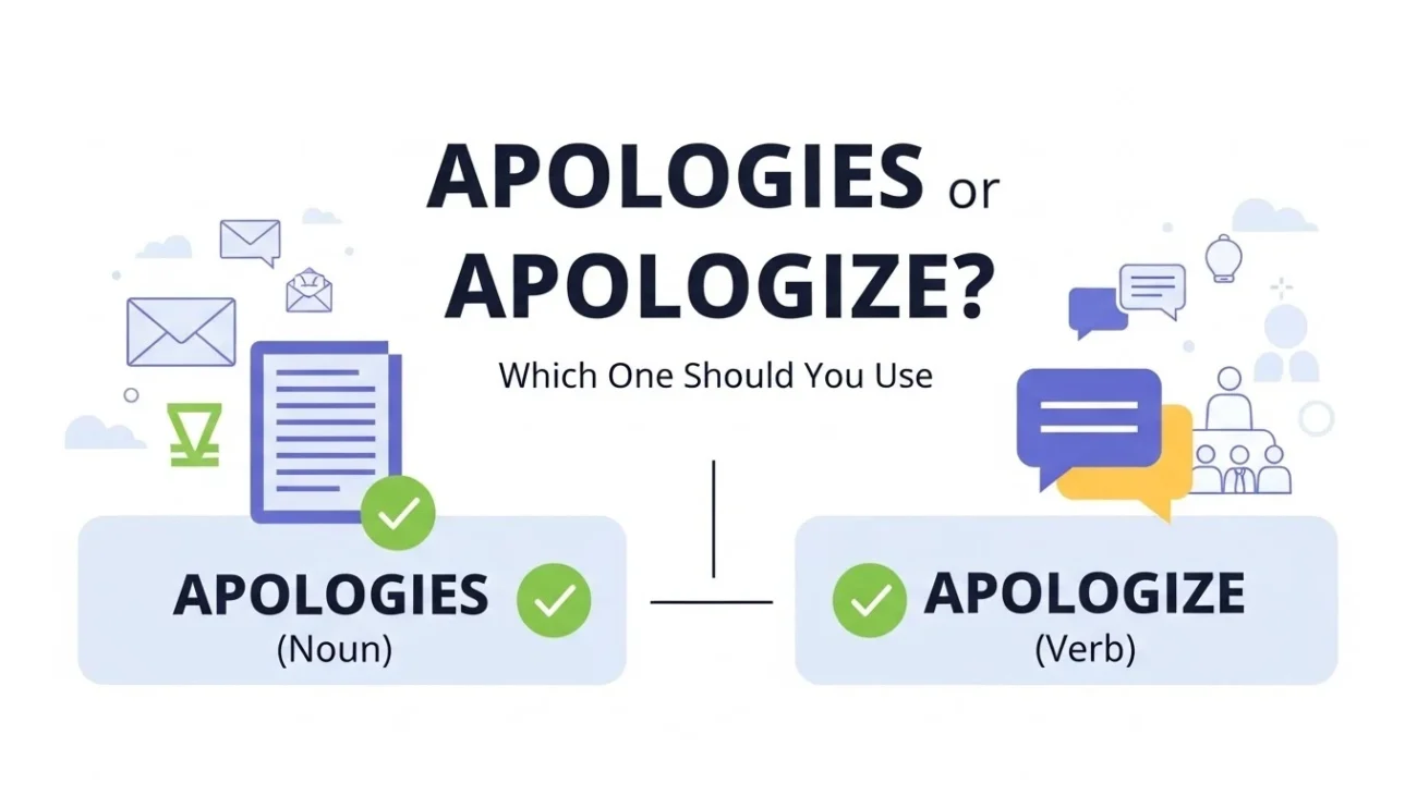 apologies or apologize