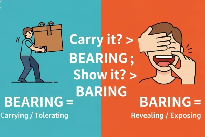 Bearing or Baring? Learn the Difference with Real  Life Examples