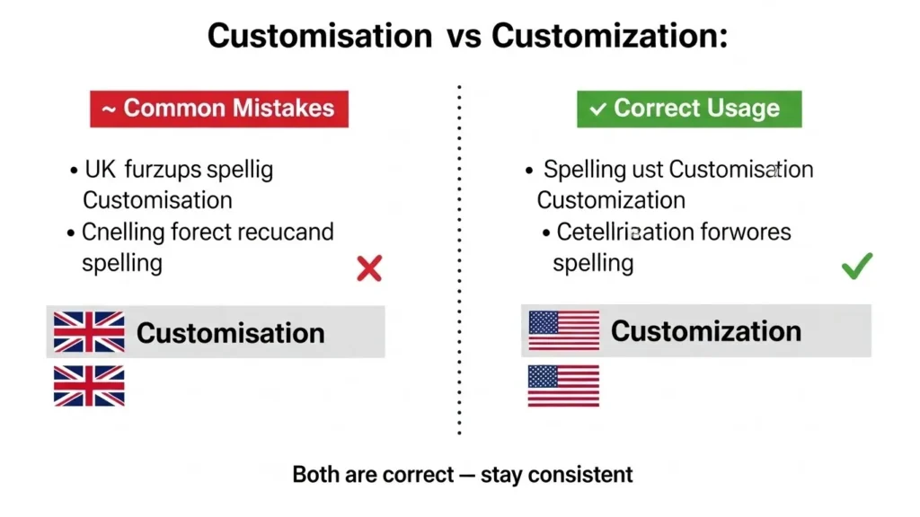 Common Mistakes with Customisation or Customization
