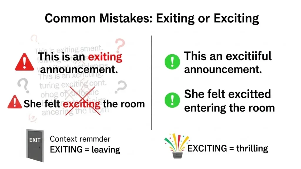 Common Mistakes with Exiting or Exciting