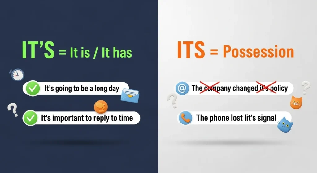 Common Mistakes with Its or It’s