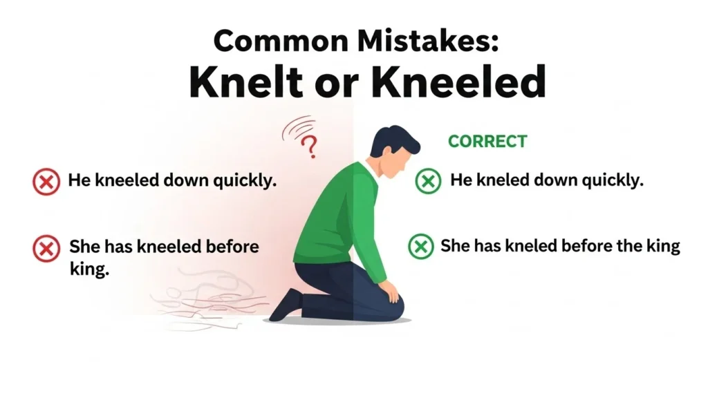 Common Mistakes with Knelt or Kneeled