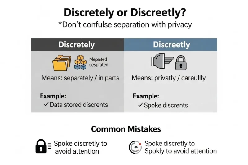 Discretely or Discreetly? Learn the Difference in 30 Seconds