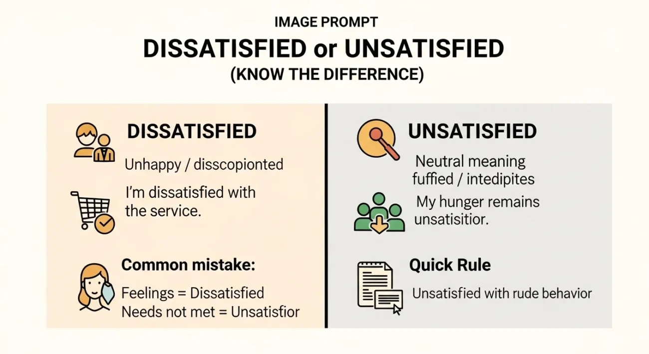 dissatisfied or unsatisfied