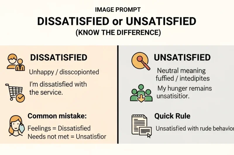 Dissatisfied or Unsatisfied:Which One is Correct? In 2026
