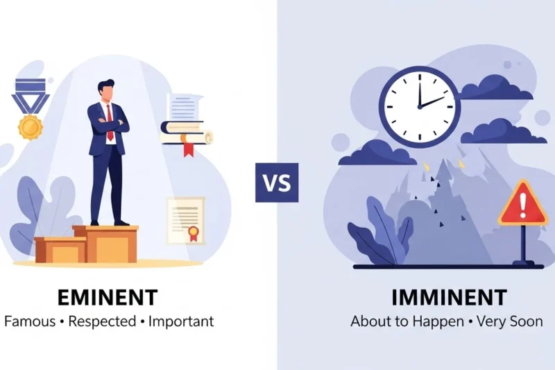 Eminent vs Imminent: Meaning, Examples, and Common Mistakes