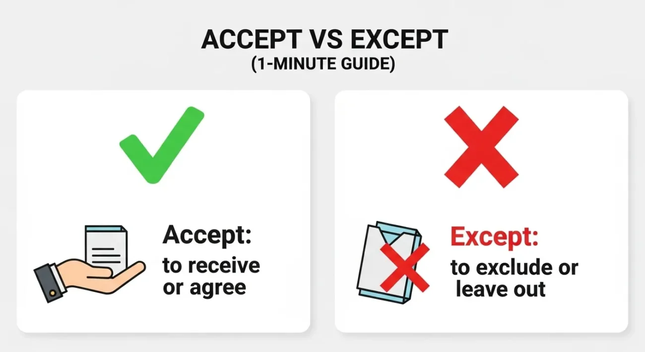 except or accept