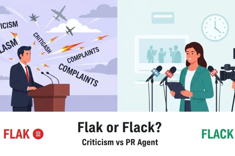 Flak or Flack :Which One Is Correct in English?