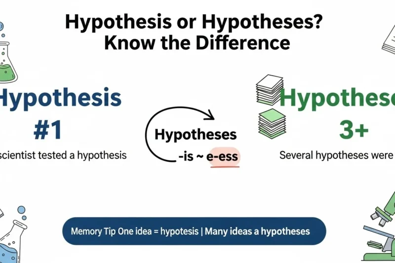 Hypothesis or Hypotheses :Which One Is Correct?