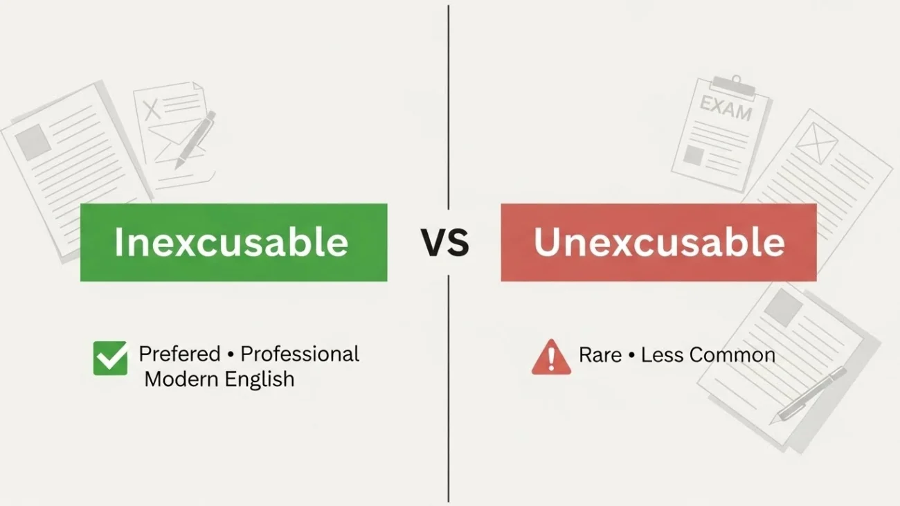 inexcusable or unexcusable