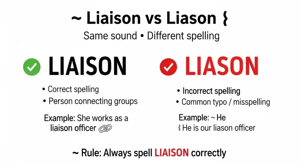 Liason or Liaison : Quick Answer
