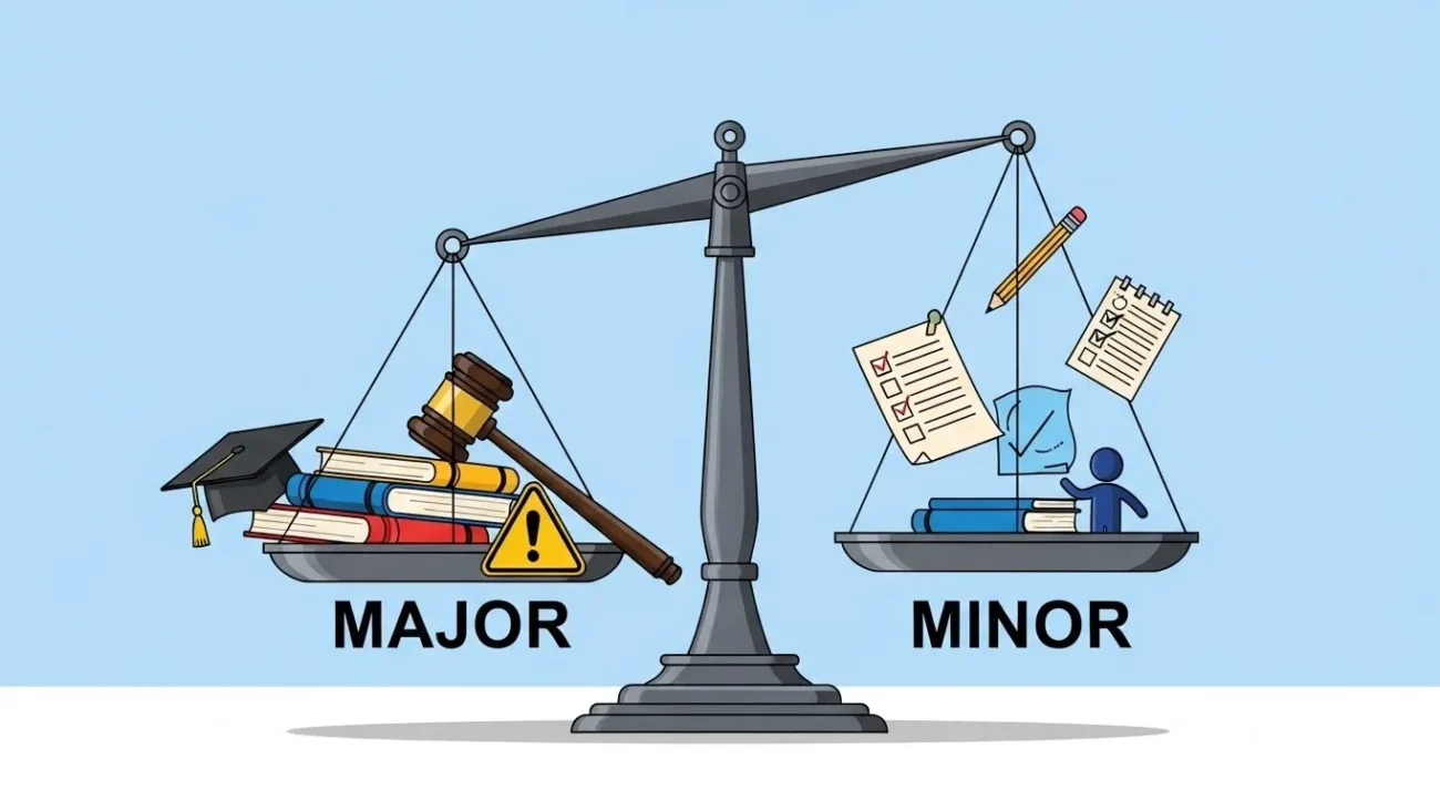 major or minor