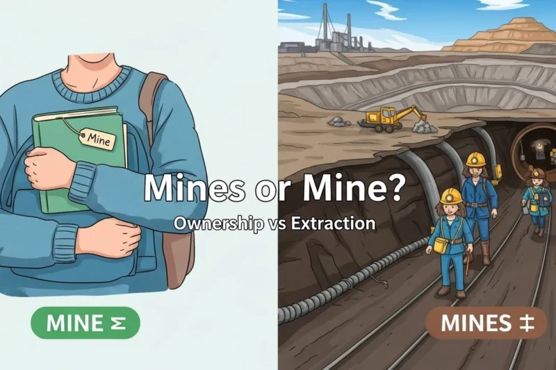 Mines vs Mine: Which One Is Correct in English?
