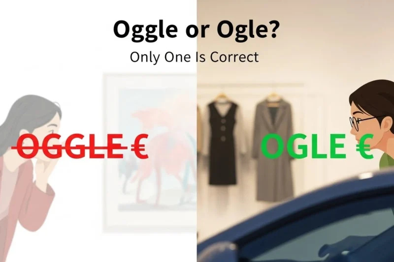 Oggle vs Ogle: Which One Is Correct and When to Use It