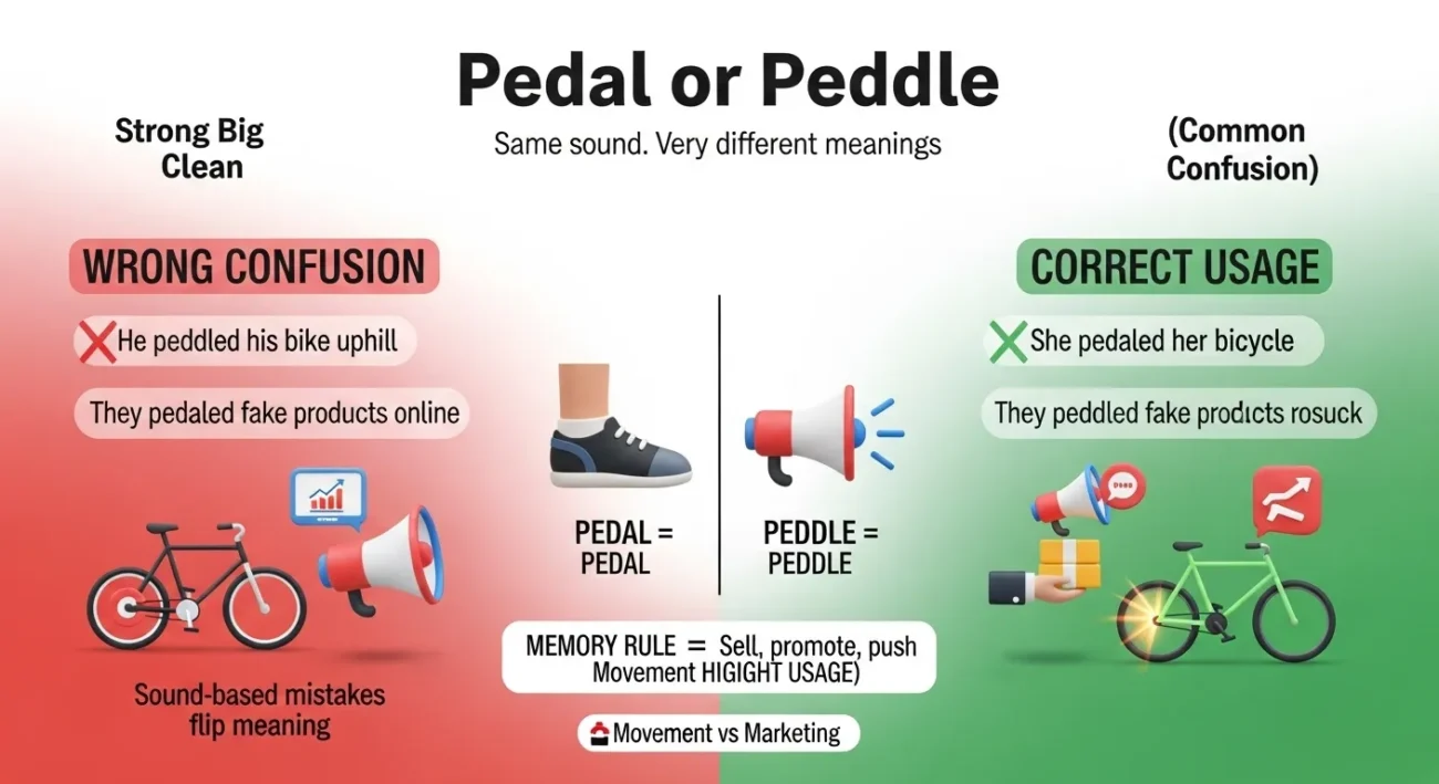 pedal or peddle