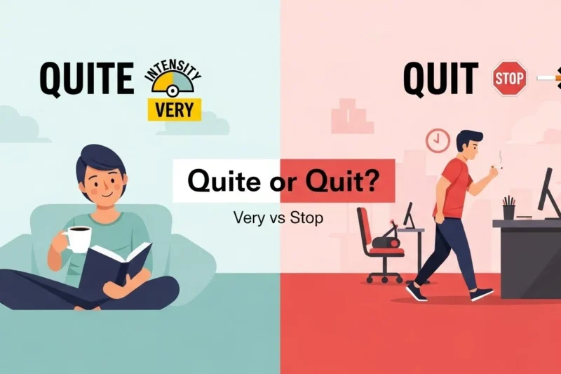 Quite or Quit : Difference and Which One Should You Use?