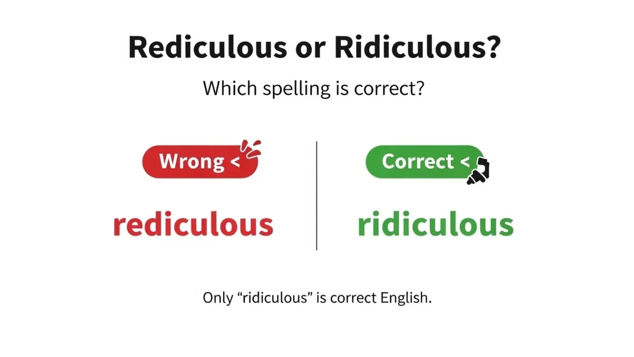 rediculous or ridiculous