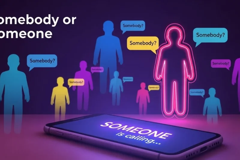 Somebody or Someone:  Which One Should You Use?