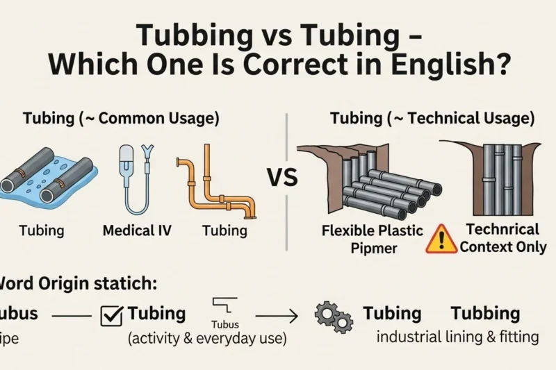 Tubbing vs Tubing: Which One Is Correct in English?