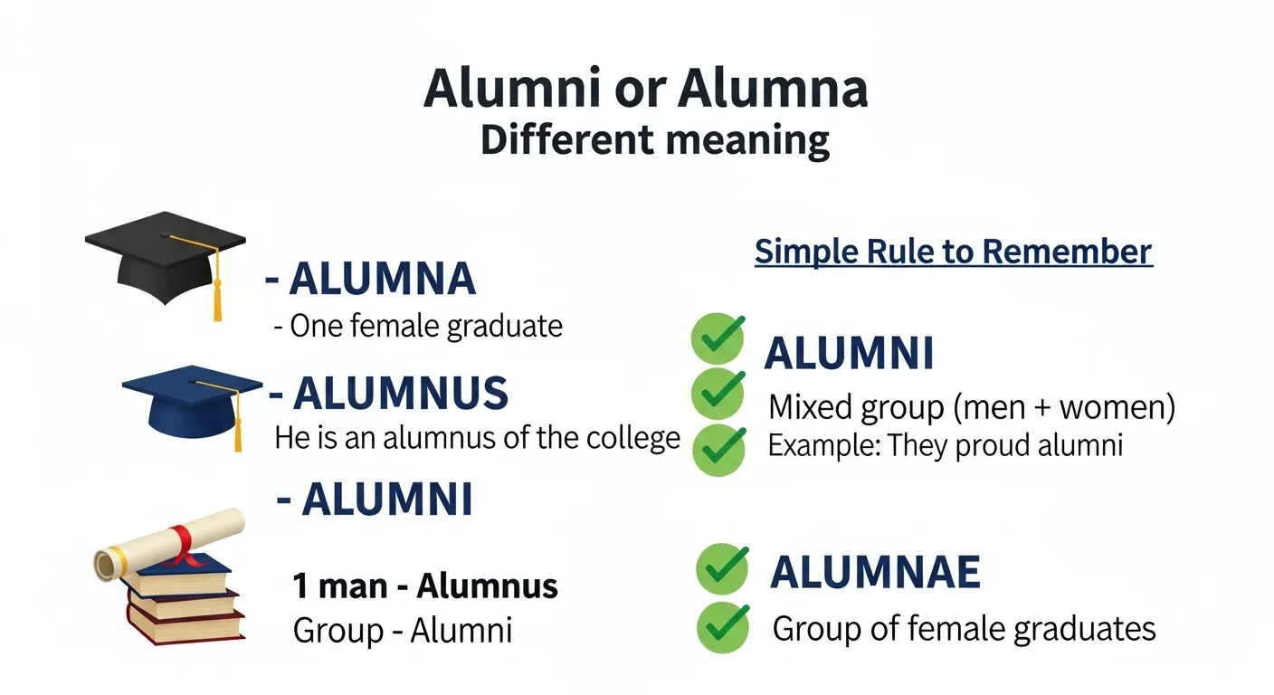 Alumni Examples Alumni or Alumna? The Correct Word Explained Clearly in 2026