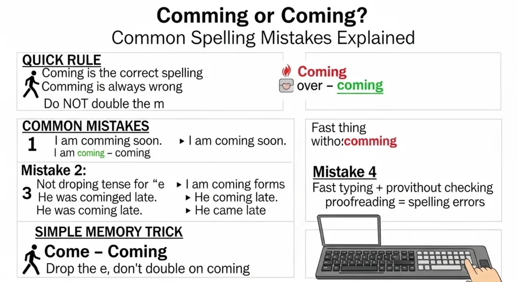 Common Mistakes with Comming or Coming