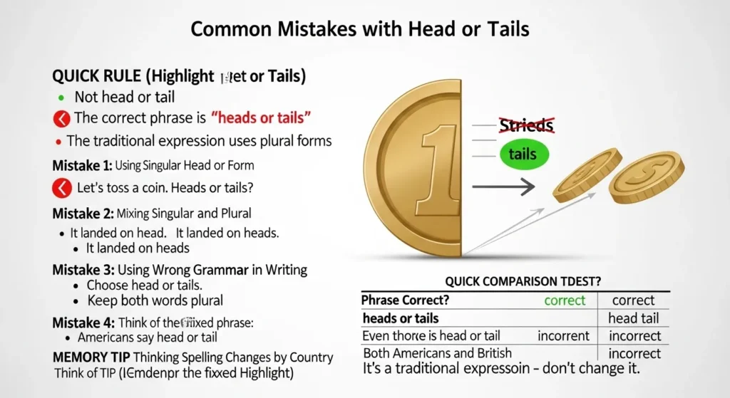 Common Mistakes with Head or Tails