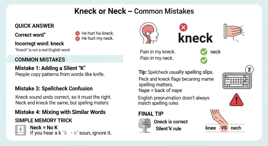Common Mistakes with Kneck or Neck