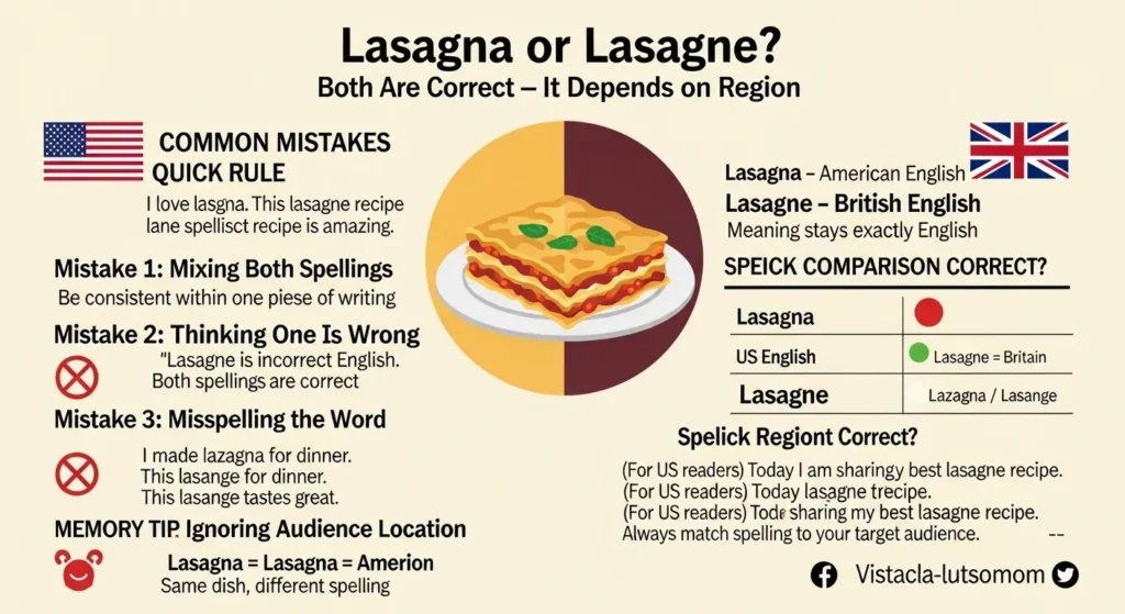 Common Mistakes with Lasagna or Lasagne