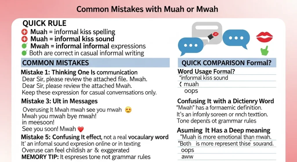 Common Mistakes with Muah or Mwah