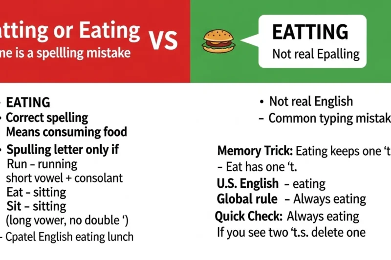 Eatting or Eating? The Correct Spelling Explained Clearly in 2026