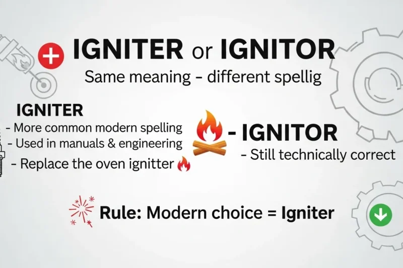 Ignitor or Igniter? The Correct Spelling Explained Clearly in 2026