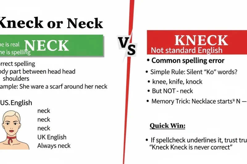 Kneck or Neck? The Simple Spelling Rule Most Writers Get Wrong