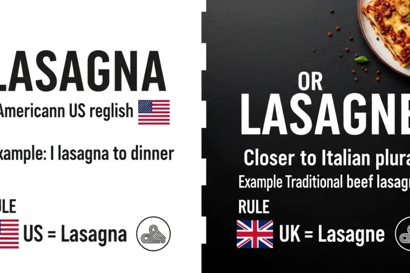 lasagna or lasagne