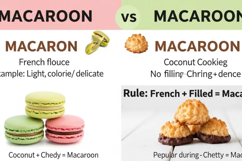 Macaroon or Macaron? The Sweet Difference Explained Clearly