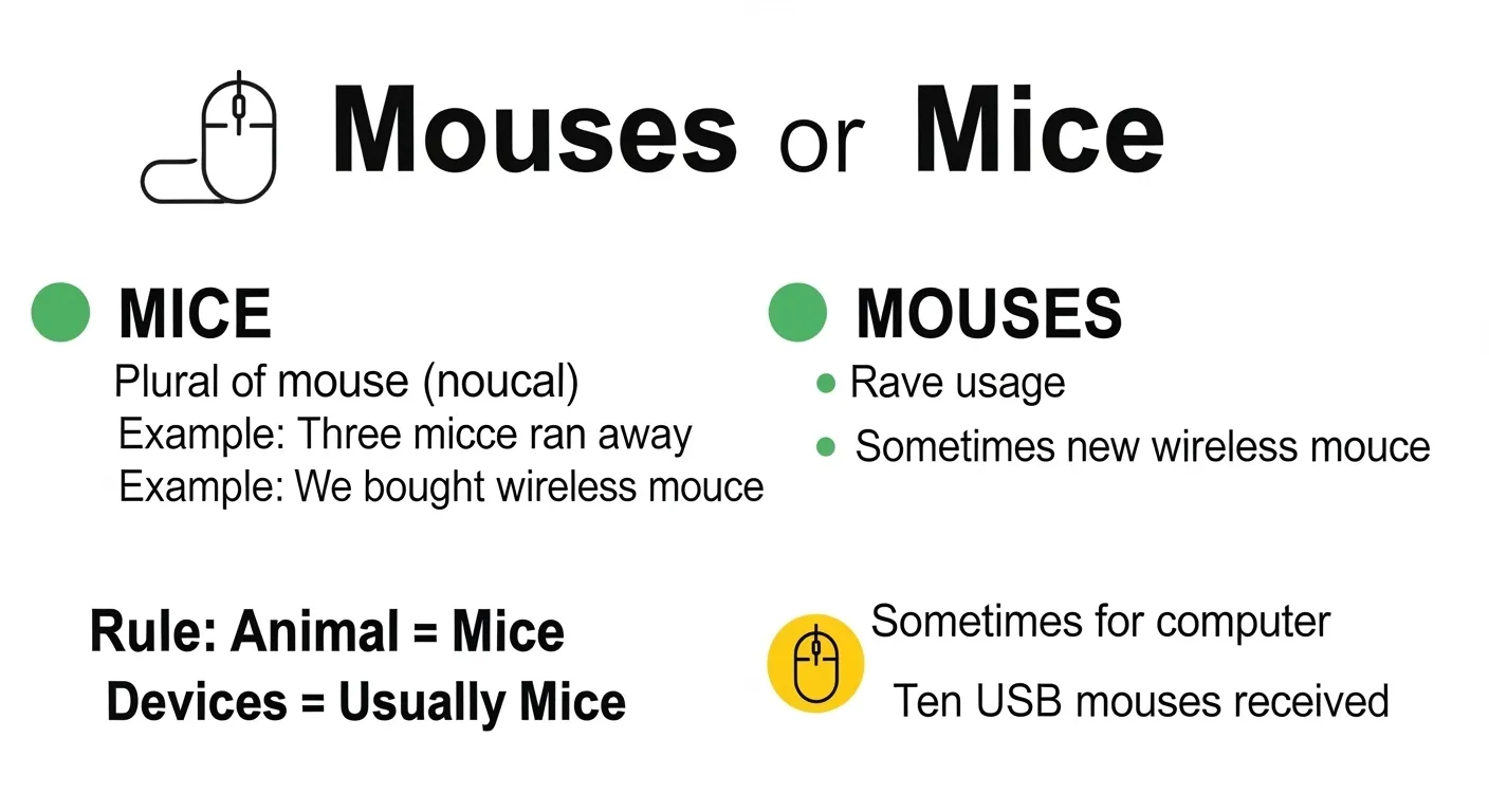 Mouses or Mice? The Correct Plural Explained Clearly in 2026