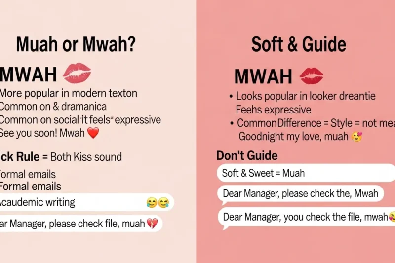 Muah or Mwah? The Cute Kiss Sound Explained Clearly in 2026
