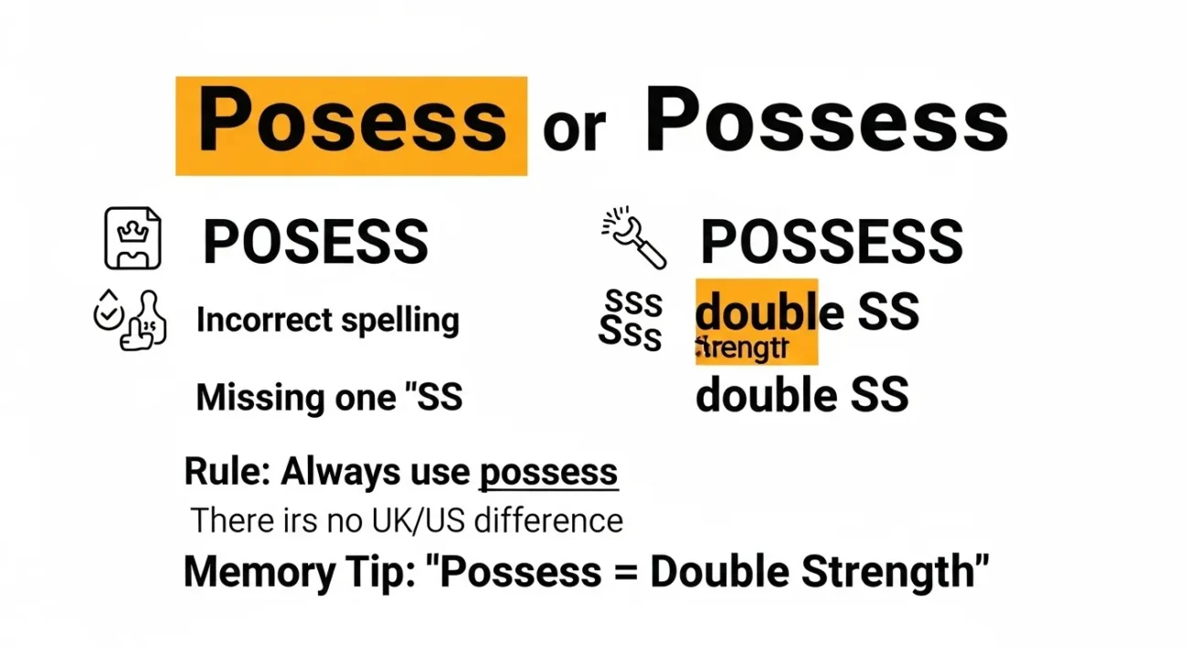 posess or possess