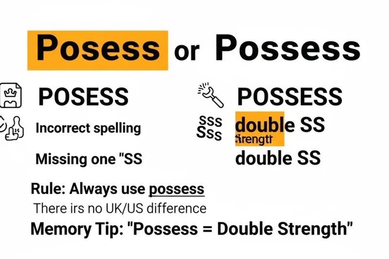 Posess or Possess? The Correct Spelling Explained in 2026