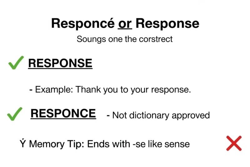 Responce or Response: Which Spelling Is Correct in 2026?