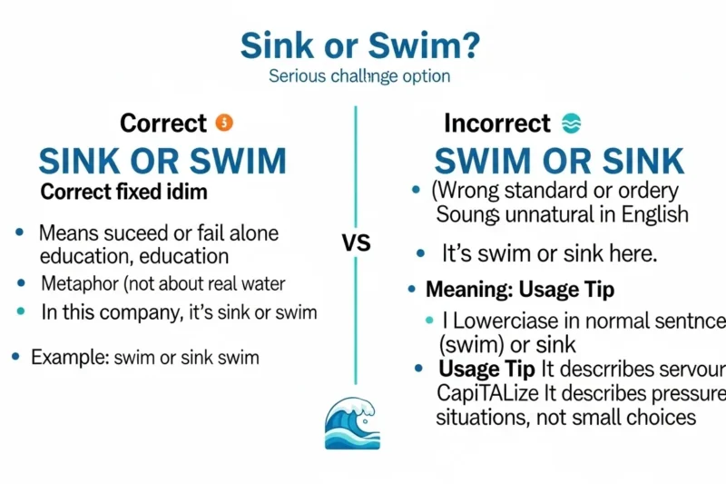 Sink or Swim: Meaning, and Correct Usage Explained in 2026