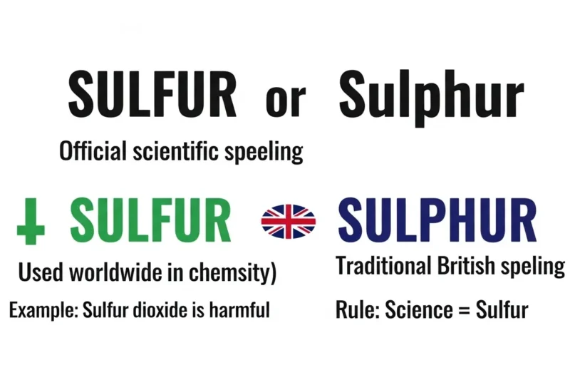 Sulfur or Sulphur? The Correct Spelling Explained Clearly in 2026