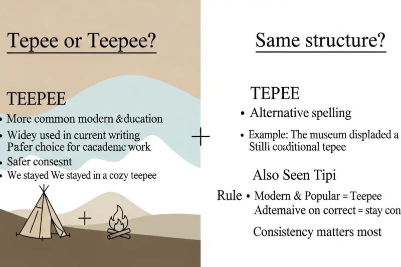 Tepee or Teepee? The Correct Spelling Explained Clearly in 2026