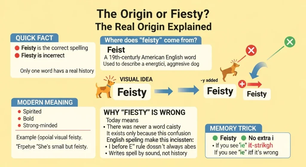 The Origin of Fiesty or Feisty